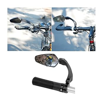 自転車ミラー バックミラー ハンドル バーエンドミラー マウンテンバイク Amazon.co.jp: ハンドルバー用自転車ミラー | 360 度調整可能な